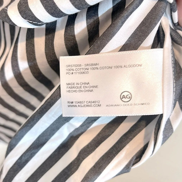 AG Adriano Goldschmied Women's Striped Top size XS - Picture 4 of 6